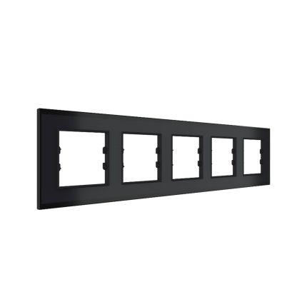 buban-black-plexiglass-frame-5-gang
